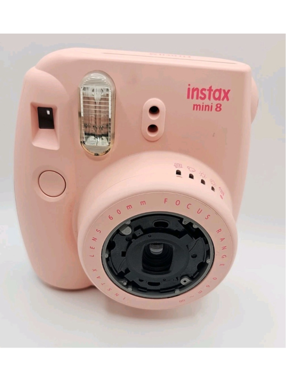 Fujifilm Instax Mini 8 Instant Film Camera Light Pink Tested & Working